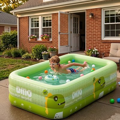 Piscine gonflable enfant | l'oasis de bonheur dans votre jardin 1.5M - 2.1M - Mon Premier Jouet