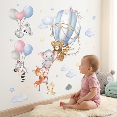 Stickers muraux | L'aventure commence sur vos murs 54x46cm, 70x59cm et 90x76cm - Mon Premier Jouet