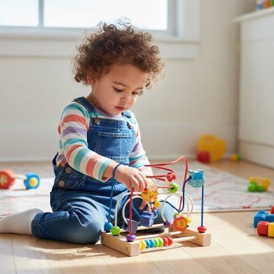 Boulier en bois Multi animaux | l'éveil des tout - petits en douceur - Mon Premier Jouet