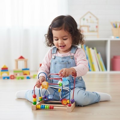 Boulier en bois Multi animaux | l'éveil des tout - petits en douceur - Mon Premier Jouet