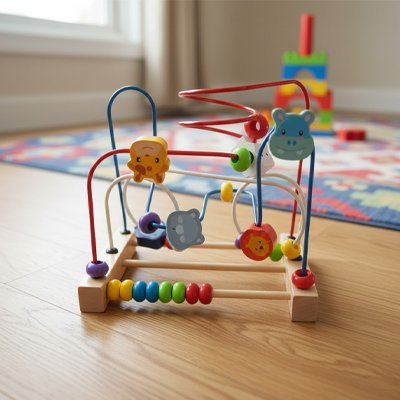Boulier en bois Multi animaux | l'éveil des tout - petits en douceur - Mon Premier Jouet