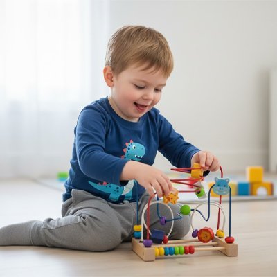 Boulier en bois Multi animaux | l'éveil des tout - petits en douceur - Mon Premier Jouet