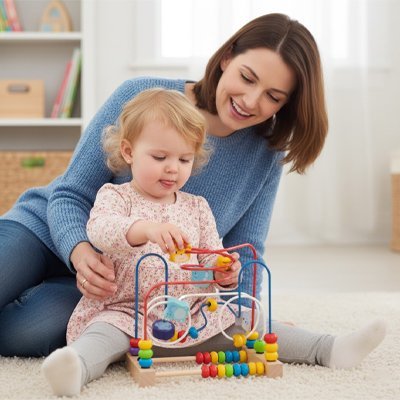 Boulier en bois Multi animaux | l'éveil des tout - petits en douceur - Mon Premier Jouet