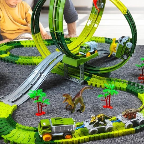 Circuit voiture enfant | Jurassique Aventure - Mon Premier Jouet
