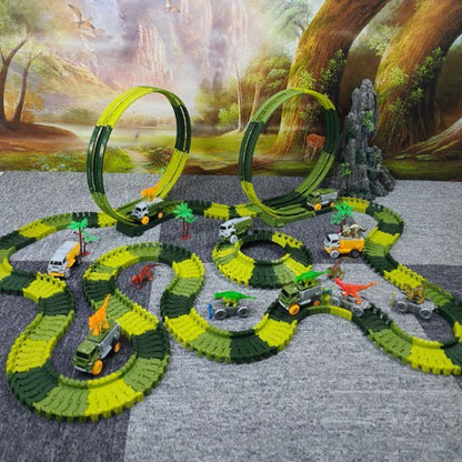 Circuit voiture enfant | Jurassique Aventure - Mon Premier Jouet