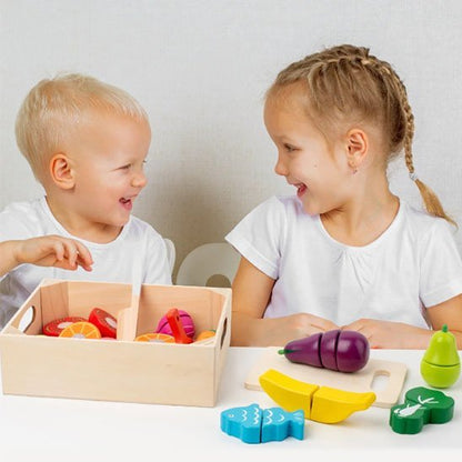 Dinette en bois | Fruits et Légumes à Découper - Mon Premier Jouet