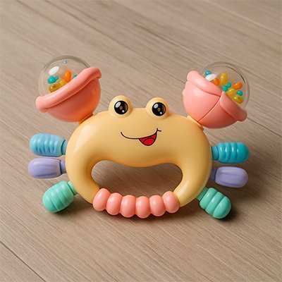 Hochet bébé | Crabe Éveil Coloré - Mon Premier Jouet