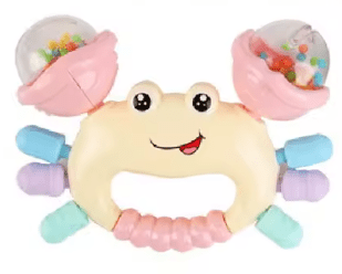 Hochet bébé | Crabe Éveil Coloré - Mon Premier Jouet