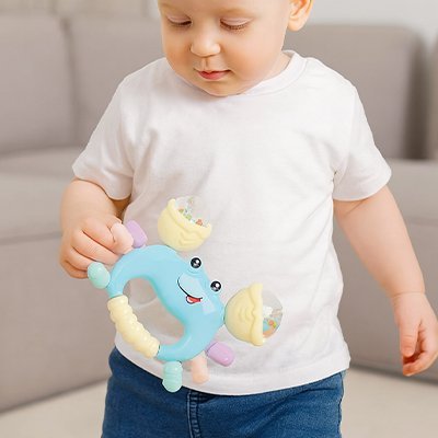 Hochet bébé | Crabe Éveil Coloré - Mon Premier Jouet