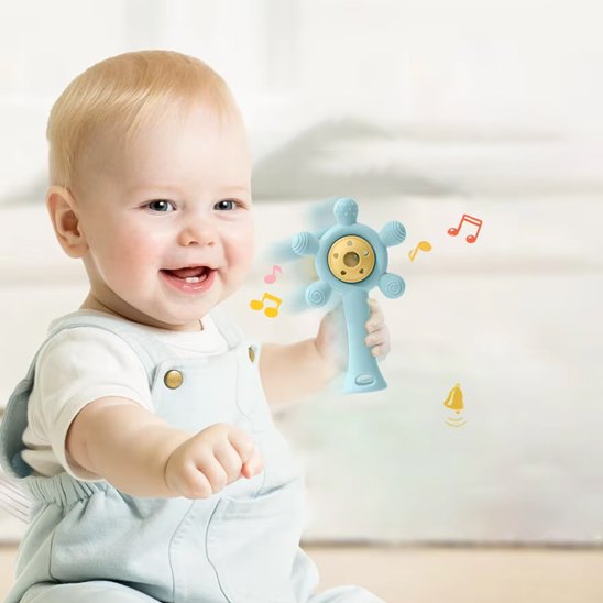 Hochet bébé éveil sensoriel | Naturel & Coloré - Mon Premier Jouet