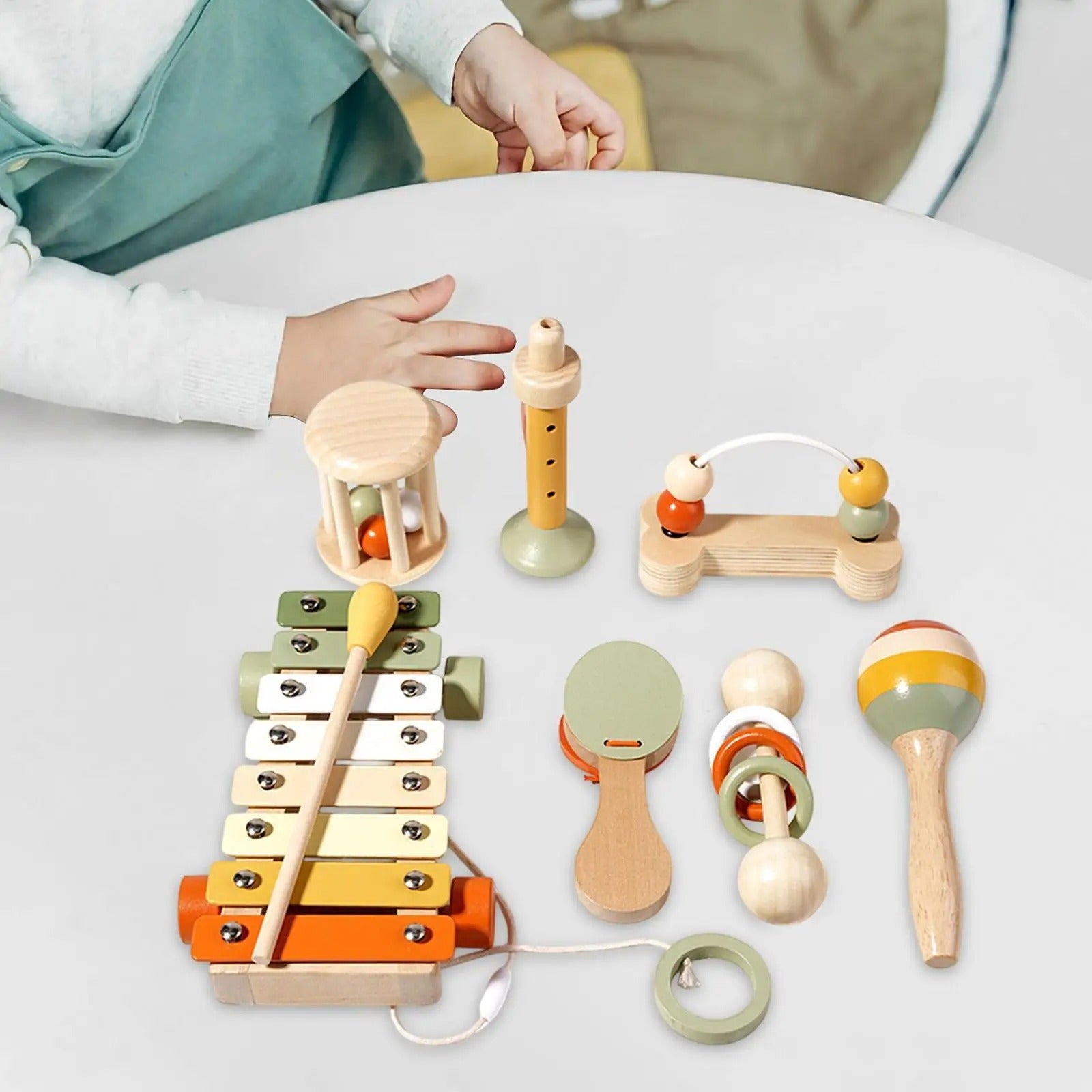 Hochet bébé - Instrument de musique en bois - Mon Premier Jouet