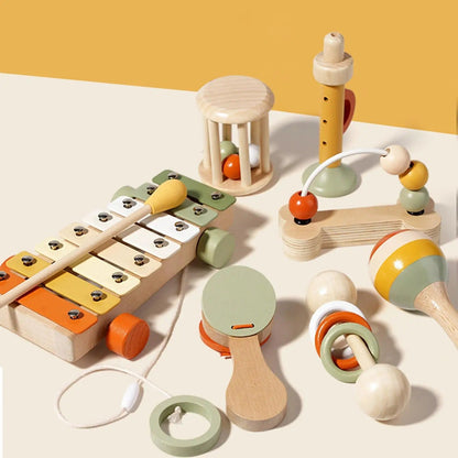 Hochet bébé - Instrument de musique en bois - Mon Premier Jouet