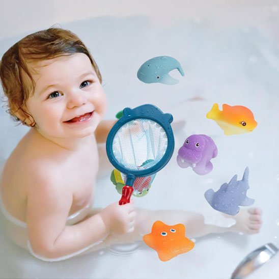 Jouet baignoire bebe AquaCatch | Bain 6‑24 mois éveil sensoriel - Mon Premier Jouet
