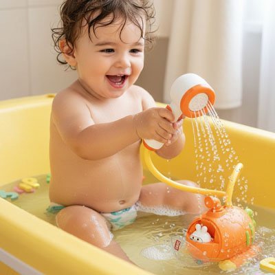 Jouet Baignoire Bébé – Sous - Marin Interactif Circuit d’Eau Coloré Sans BPA | Jeu Éveil & Sécurité 6‑24 mois - Mon Premier Jouet