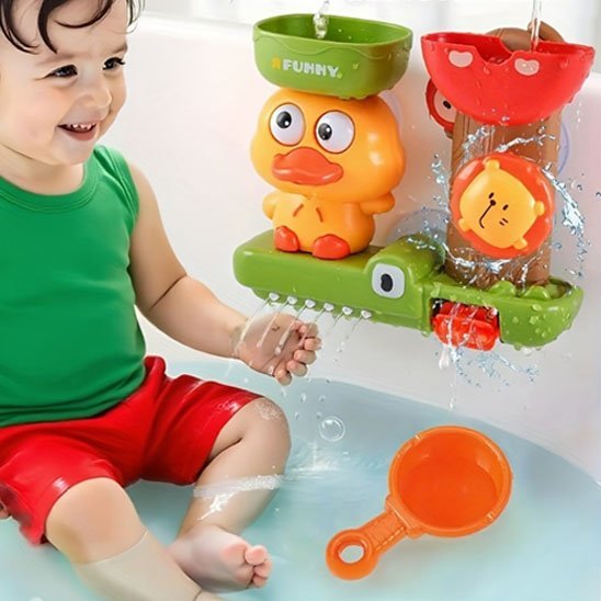 Jouet de Bain Bébé Circuit d'eau Canard – Bain Ludique Sans BPA | Jeu Baignoire Éveil et Sécurité 6‑24 mois - Mon Premier Jouet