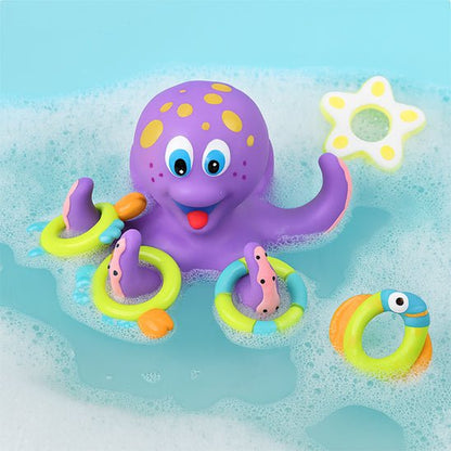 Jouet de Bain Bébé Pieuvre Interactif – Jouet de Baignoire Amusant et Sécurisé sans BPA - Mon Premier Jouet