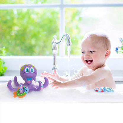 Jouet de Bain Bébé Pieuvre Interactif – Jouet de Baignoire Amusant et Sécurisé sans BPA - Mon Premier Jouet