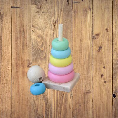 Jouet en Bois - WoodenToys™ - Tour Macaron - Mon Premier Jouet