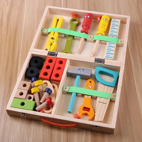 Jouet Montessori - Kit de réparation portatif en bois - Mon Premier Jouet