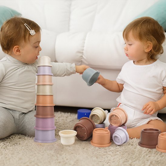 Jouet pour bébé | Gobelets Empilables Colorés - Mon Premier Jouet