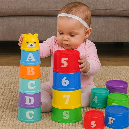 Jouet pour bébé | Gobelets Empilables Colorés - Mon Premier Jouet