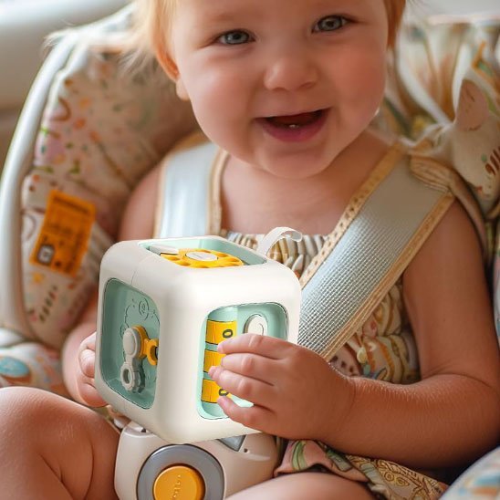 Jouets d’Éveil Bébé | Cube d'activités multi - sensoriel - Mon Premier Jouet