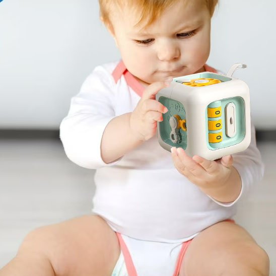 Jouets d’Éveil Bébé | Cube d'activités multi - sensoriel - Mon Premier Jouet