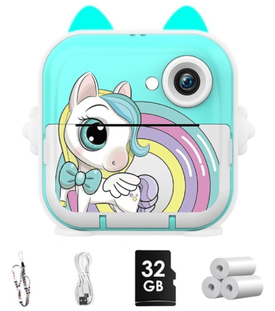 KidShot – Appareil Photo Enfant Instantané 4 - en - 1 | Impression Thermique + Vidéo HD + Selfie | Jouet Éducatif 3 - 12 ans - Mon Premier Jouet