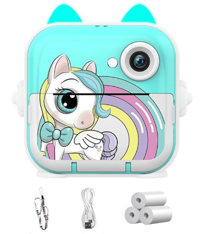 KidShot – Appareil Photo Enfant Instantané 4 - en - 1 | Impression Thermique + Vidéo HD + Selfie | Jouet Éducatif 3 - 12 ans - Mon Premier Jouet