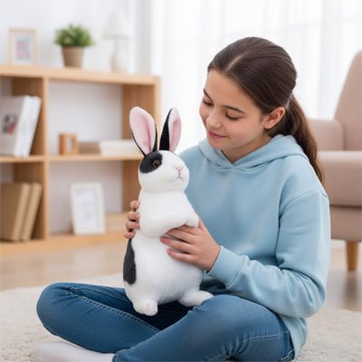 Peluche lapin kawaii | Ultra douce sécurisée pour enfant - Mon Premier Jouet