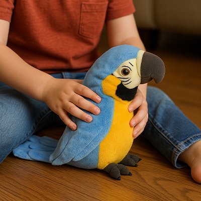 Peluche Perroquet interactive | Éveil Éducatif - Mon Premier Jouet