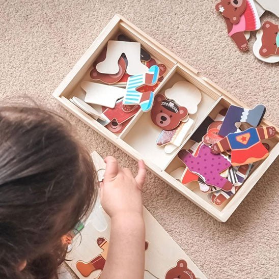 Puzzle Montessori en Bois – Animaux -72 pièces | Jouet Éducatif en Bois Naturel dès 2 ans