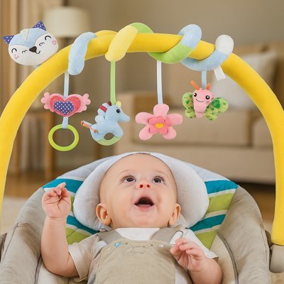 Spirale d'activité bébé | Jouet Multi - Activités pour Poussette et Lit - Mon Premier Jouet