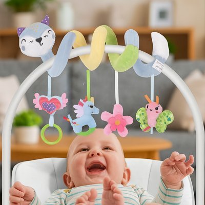 Spirale d'activité bébé | Jouet Multi - Activités pour Poussette et Lit - Mon Premier Jouet