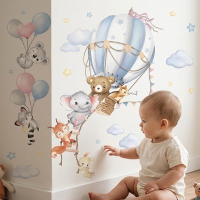 Stickers muraux | L'aventure commence sur vos murs 54x46cm, 70x59cm et 90x76cm - Mon Premier Jouet