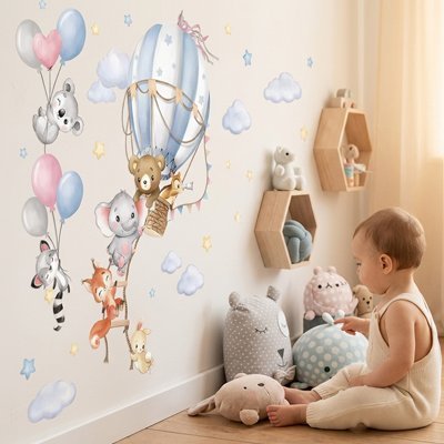 Stickers muraux | L'aventure commence sur vos murs 54x46cm, 70x59cm et 90x76cm - Mon Premier Jouet