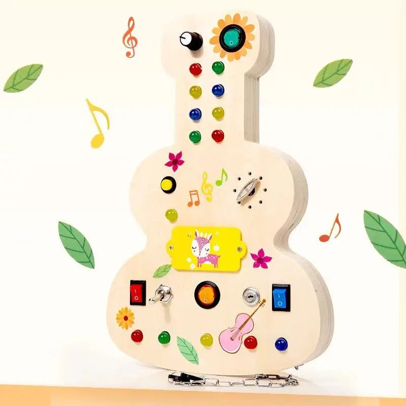 Tableau Montessori - BusyBoardCircuit™ - Guitare - Mon Premier Jouet