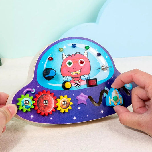 Tableau Montessori - BusyBoardCircuit™ - OVNI - Mon Premier Jouet