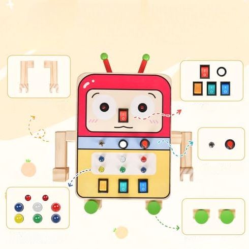 Tableau Montessori - BusyBoardCircuit™ - Robot - Mon Premier Jouet