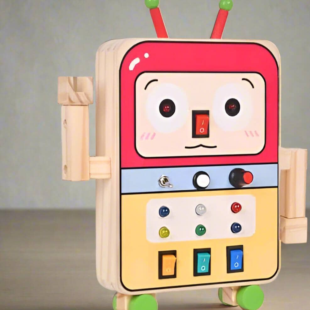 Tableau Montessori - BusyBoardCircuit™ - Robot - Mon Premier Jouet