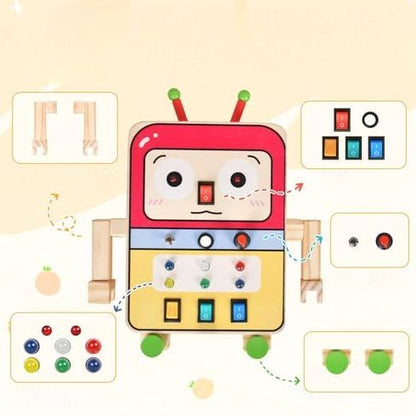 Tableau Montessori - BusyBoardCircuit™ - Robot - Mon Premier Jouet